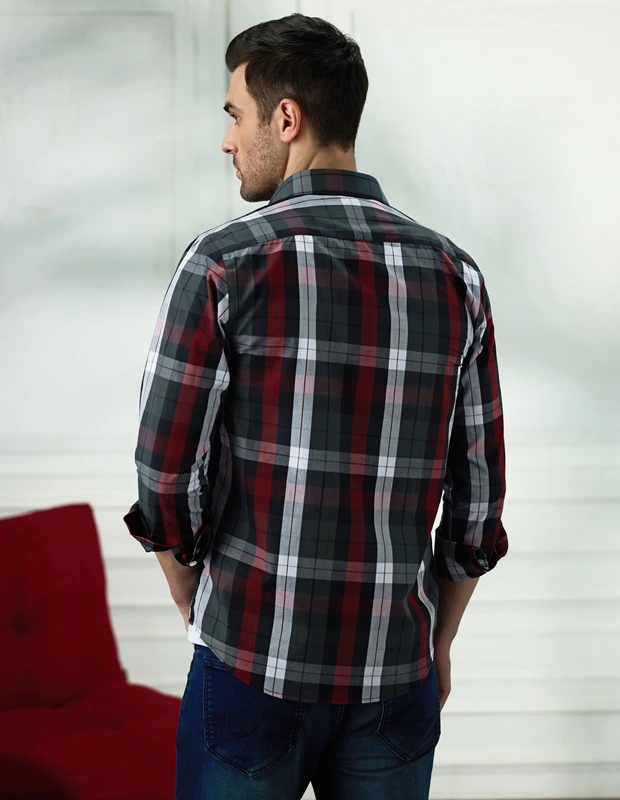 Wineberry Cotton Check Shirt